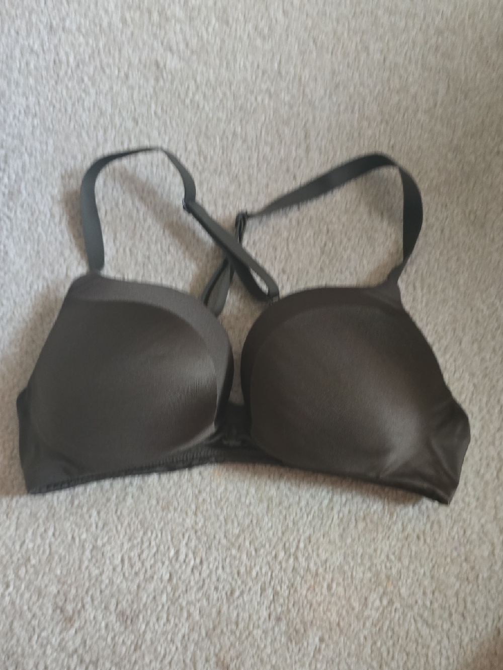 Victoria's Secret Smooth Dark Green Racerback Bra